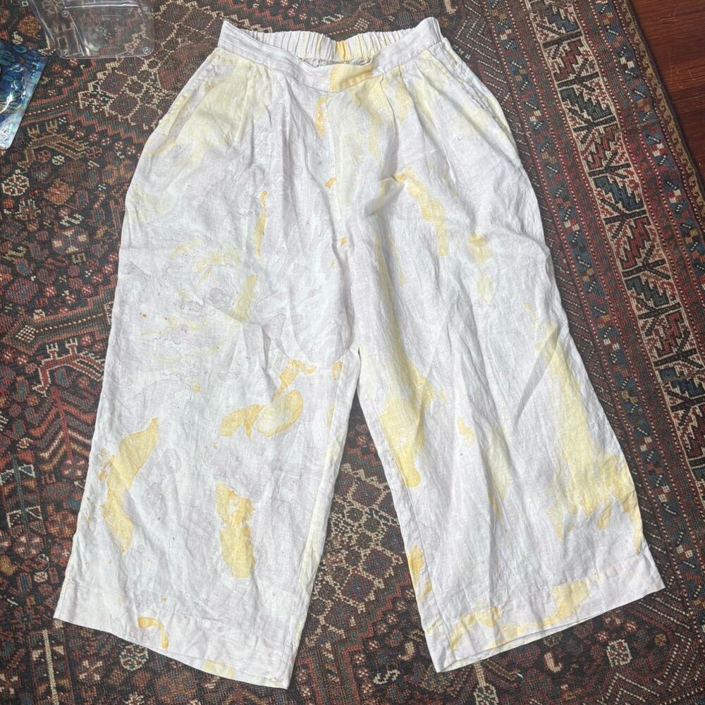 The Summer House Space Dyed Linen Pants